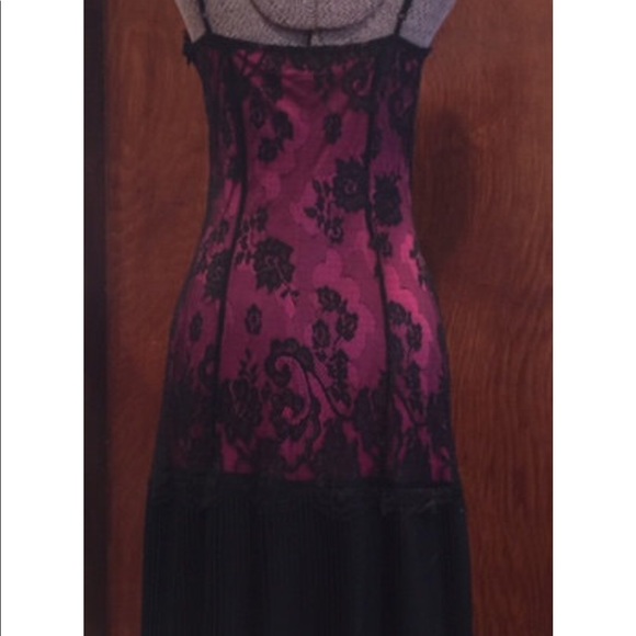 BETSEY JOHNSON Y2K 90’s Lace / Satin Slip Dress 4 - Picture 4 of 9